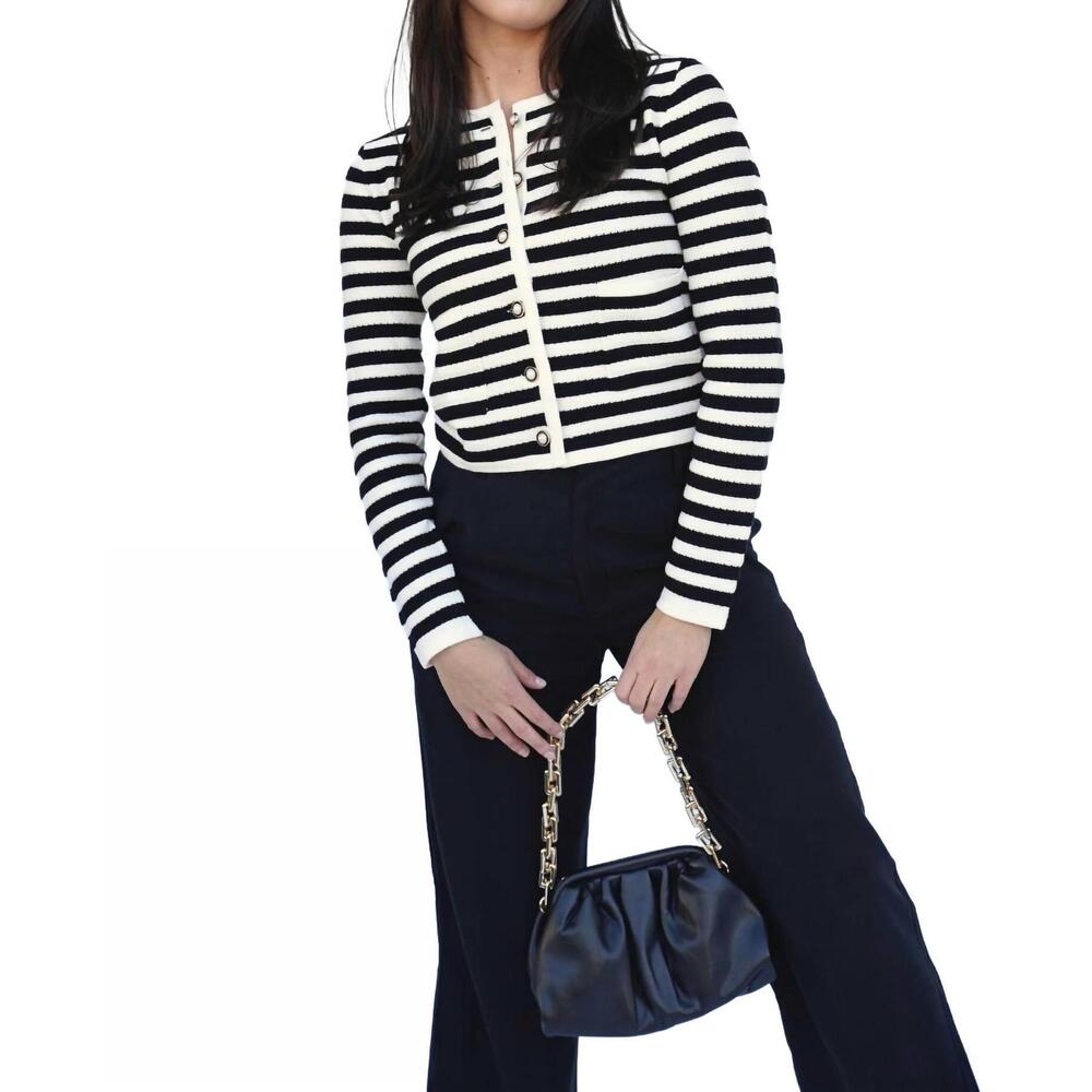 NEW FALCON PARK stella cardigan in black